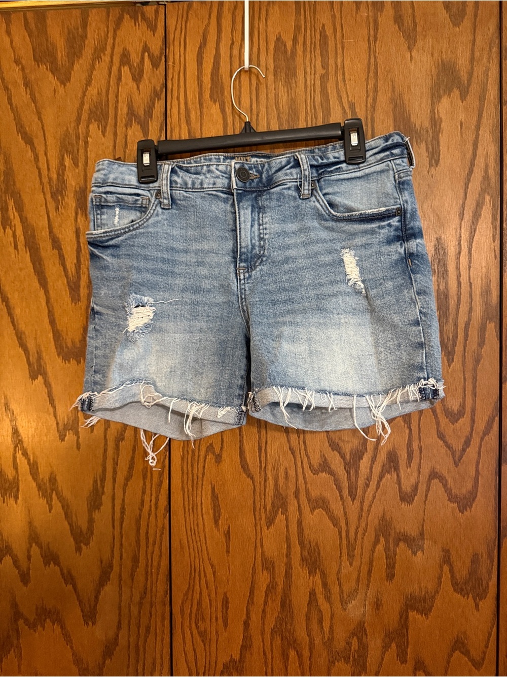 KUT from the Kloth Katy Boyfriend Shorts Size 8 Distressed Frayed Hem